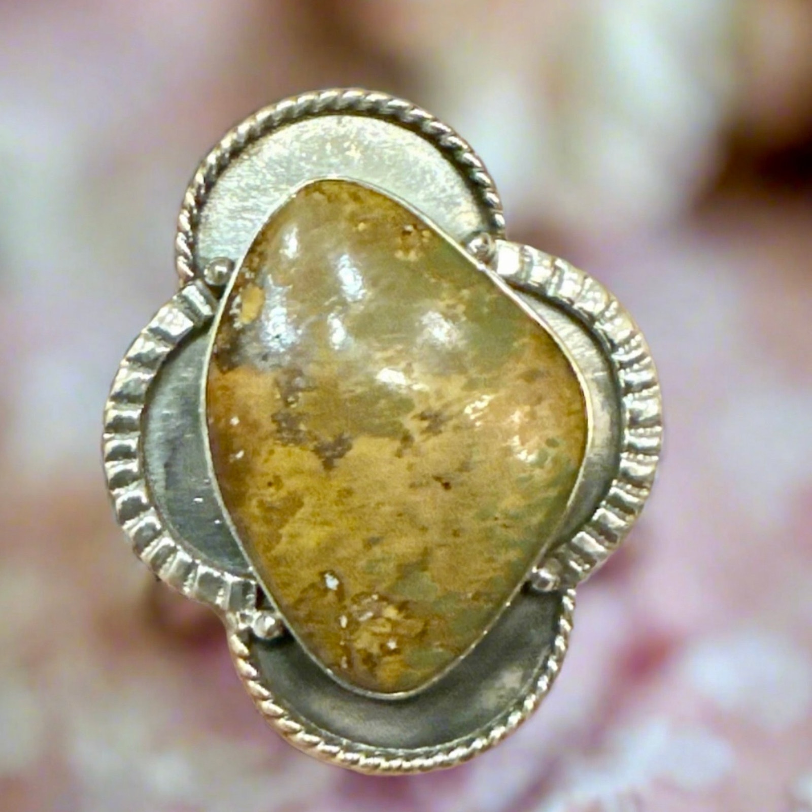 Green Brown Turquoise Southwestern Ring Adjustable 79$